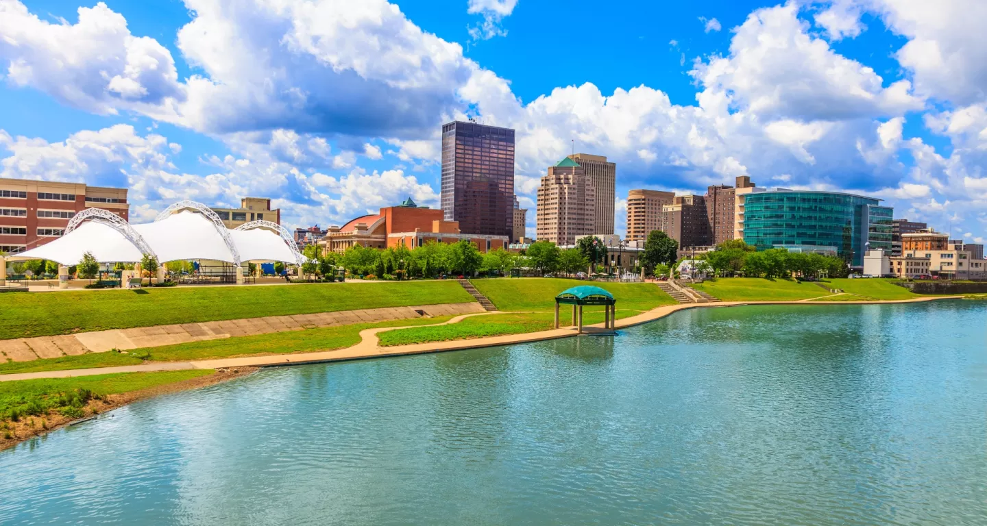 Dayton OH skyline — sell your house fast for cash